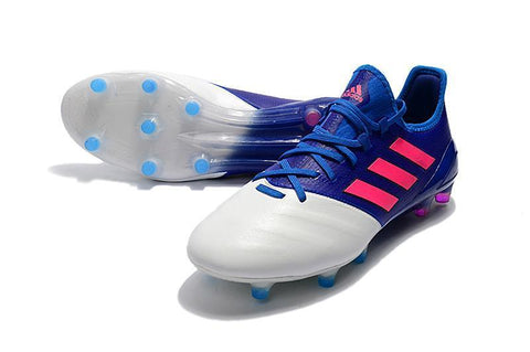 Image of Adidas ACE 17.1 Primeknit Soccer Cleats Blue Pink White - KicksNatics