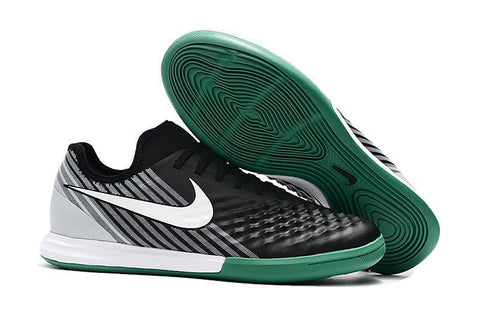 Image of Nike MagistaX Finale II IC Soccer Shoes Green Black White - KicksNatics