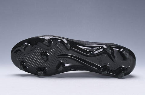Image of ADIDAS NEMEZIZ MESSI 18+ FIRM GROUND CLEATS BLACK ALL BLACK - KicksNatics