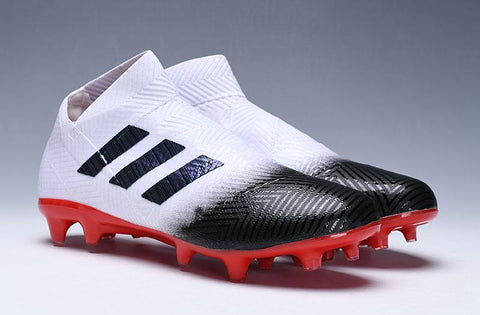 Image of adidas Nemeziz 18+ FG White Black Red - KicksNatics