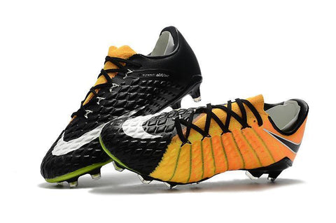 Image of Nike Hypervenom Phantom III FG Soccer Cleats Yellow Black - KicksNatics