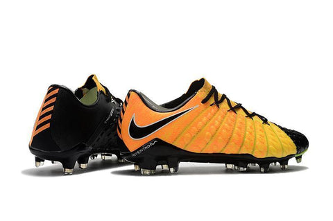 Image of Nike Hypervenom Phantom III FG Soccer Cleats Yellow Black - KicksNatics