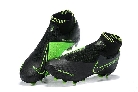 Image of Nike Phantom Vision Elite DF FG Black Green Lining