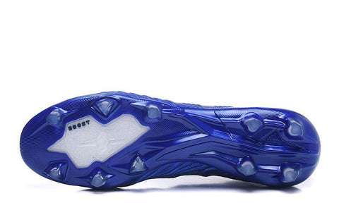 Image of Adidas Predator 18+ FG Soccer Cleats Royal Blue White - KicksNatics