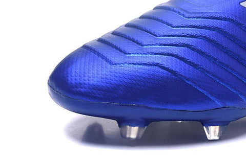 Image of Adidas Predator 18+ FG Soccer Cleats Royal Blue White - KicksNatics