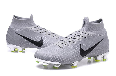 Image of Nike Mercurial Superfly VI Elite FG Silver Black High Cut - KicksNatics