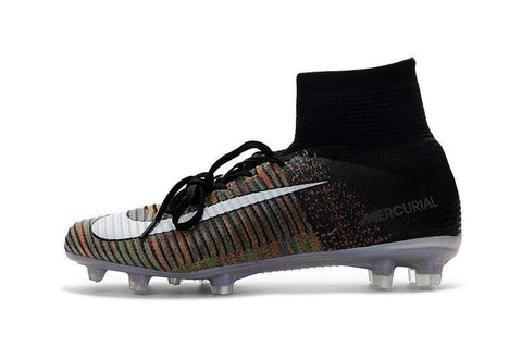 Image of Nike Mercurial Superfly V FG Soccer Cleats Multi Color White Black - KicksNatics