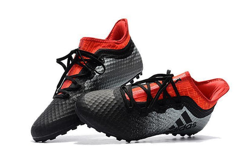 Image of Adidas X Tango 16.1 Turf Soccer Cleats Grey Black Solar Red - KicksNatics