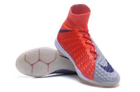 Image of Nike HypervenomX Proximo II DF IC HP30029 Red/Grey/Dark Blue - KicksNatics