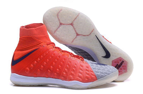Image of Nike HypervenomX Proximo II DF IC HP30029 Red/Grey/Dark Blue - KicksNatics