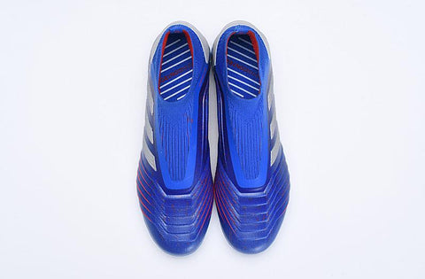 Image of Adidas Predator 19.1 FG Blue Red Without Laces - KicksNatics