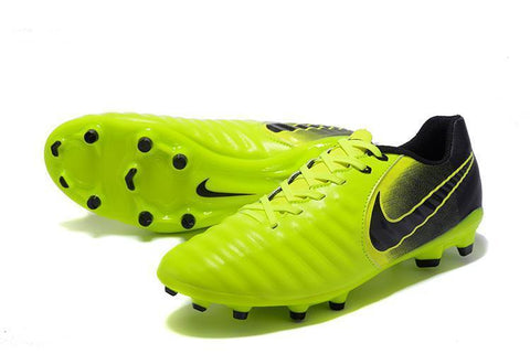 Image of Nike Tiempo Legend VII FG Soccer Cleats Green Black - KicksNatics