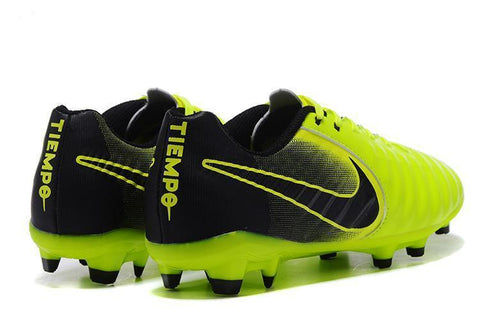 Image of Nike Tiempo Legend VII FG Soccer Cleats Green Black - KicksNatics