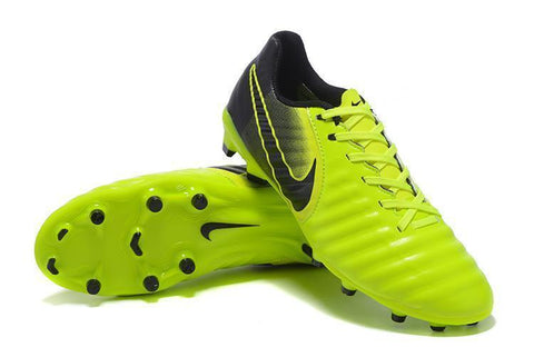 Image of Nike Tiempo Legend VII FG Soccer Cleats Green Black - KicksNatics