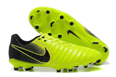 Image of Nike Tiempo Legend VII FG Soccer Cleats Green Black - KicksNatics