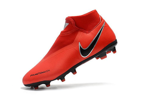 Image of Nike Phantom Vision Elite DF FG Soccer Cleats Orange Black - KicksNatics