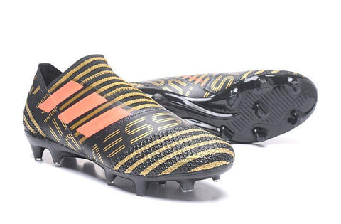 Image of Adidas Nemeziz Messi 17.1 FG Soccer Cleats Trace Olive Bright Orange - KicksNatics