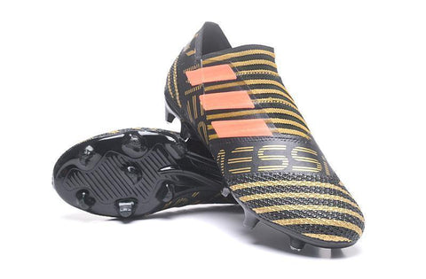 Image of Adidas Nemeziz Messi 17.1 FG Soccer Cleats Trace Olive Bright Orange - KicksNatics