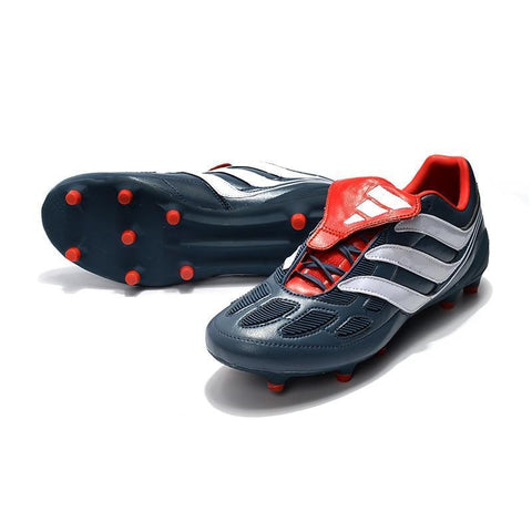 Image of Adidas Predator Precision FG Soccer Cleats Navy White Red - KicksNatics