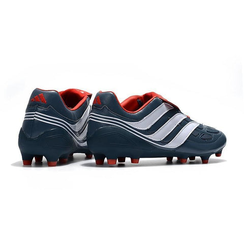 Image of Adidas Predator Precision FG Soccer Cleats Navy White Red - KicksNatics