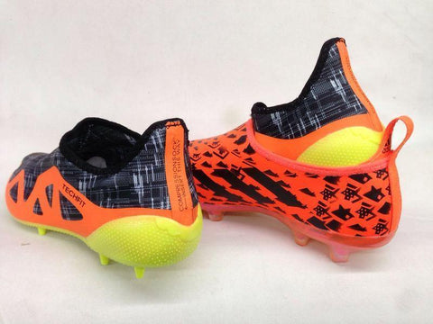Image of Adidas Glitch Skin 17 FG Soccer Shoes Orange Black Gold - KicksNatics