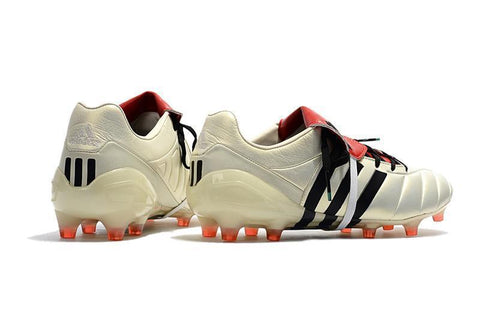 Image of Adidas Predator Mania Champagne FG Soccer Cleats Off White Black Red - KicksNatics