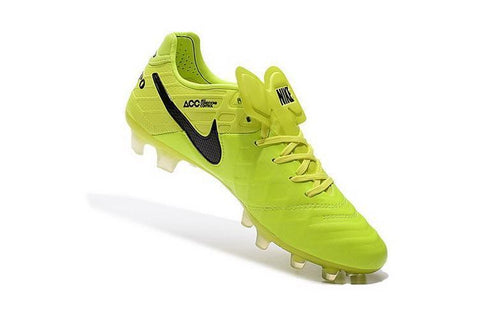 Image of Nike Tiempo Legend VI FG Soccer Cleats Lemon Volt Black - KicksNatics