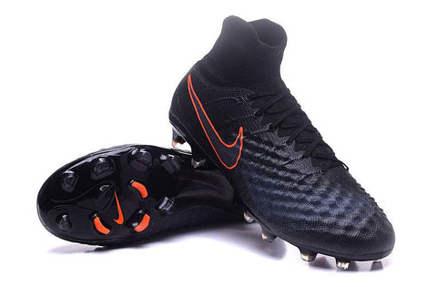 Image of Nike Magista Obra II FG Football Shoes Black Total Crimson - KicksNatics