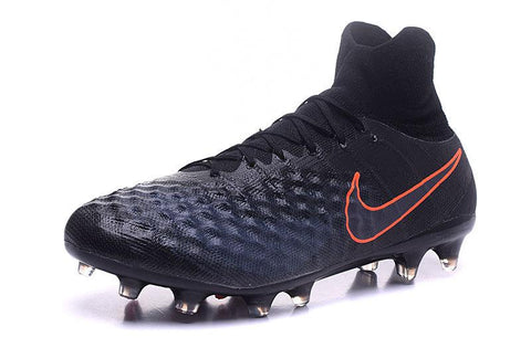 Image of Nike Magista Obra II FG Football Shoes Black Total Crimson - KicksNatics