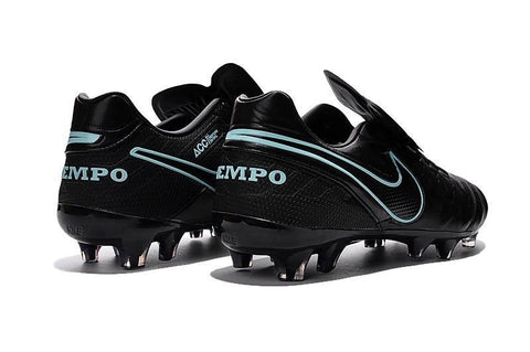 Image of Nike Tiempo Legend VI FG Soccer Cleats Black Hyper Turquoise - KicksNatics