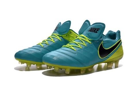 Image of Nike Tiempo Legend VI FG Soccer Cleats Clear Jade Green Black - KicksNatics