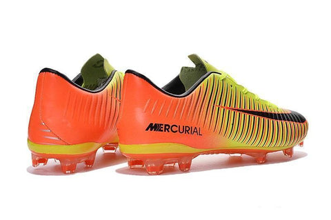 Image of Nike Mercurial Vapor XI FG Soccer Cleats Orange Yellow - KicksNatics