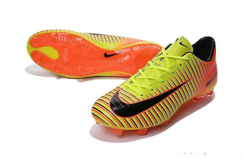 Image of Nike Mercurial Vapor XI FG Soccer Cleats Orange Yellow - KicksNatics