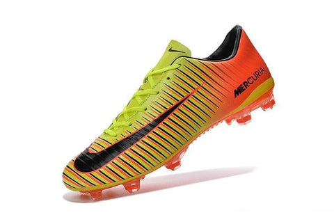 Image of Nike Mercurial Vapor XI FG Soccer Cleats Orange Yellow - KicksNatics