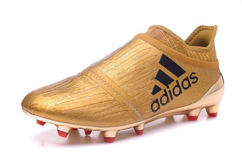 Image of Adidas X 16+ Purechaos FG/AG Soccer Cleats Golden - KicksNatics