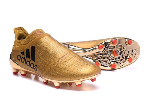 Image of Adidas X 16+ Purechaos FG/AG Soccer Cleats Golden - KicksNatics
