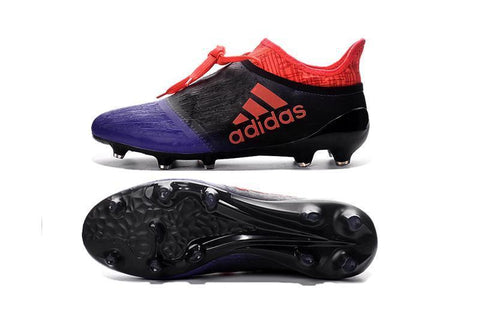 Image of Adidas X 16+ Purechaos FG/AG Soccer Cleats Purple Black Solar Red - KicksNatics