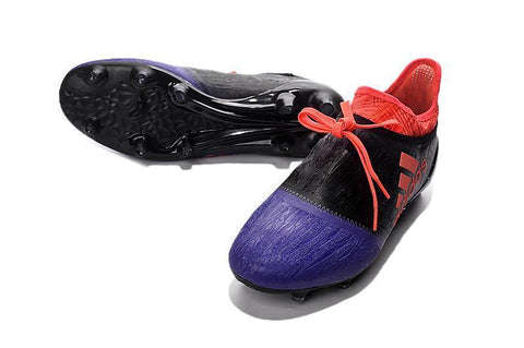 Image of Adidas X 16+ Purechaos FG/AG Soccer Cleats Purple Black Solar Red - KicksNatics