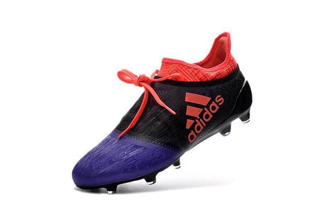 Image of Adidas X 16+ Purechaos FG/AG Soccer Cleats Purple Black Solar Red - KicksNatics