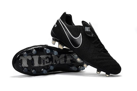 Image of Nike Tiempo Legend VI FG Soccer Cleats Black White - KicksNatics
