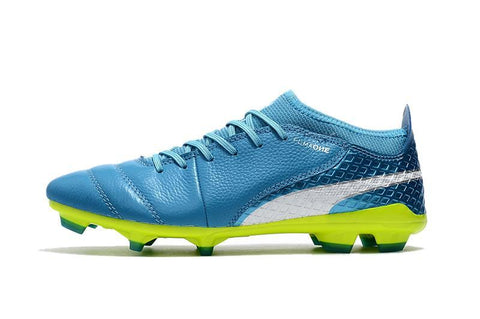 Image of Puma One FG Football Boots - BlueWhiteGreen