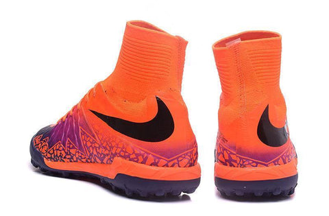 Image of Nike HypervenomX Proximo Turf Soccer Cleats Total Crimson Purple - KicksNatics