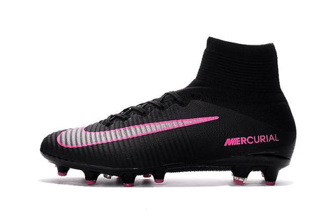 Image of Nike Mercurial Superfly V FG Soccer Cleats Black Pink Blast - KicksNatics