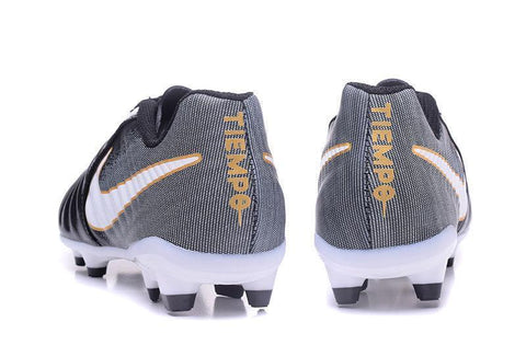 Image of Nike Tiempo Legend VII FG Soccer Cleats Black White Orange - KicksNatics
