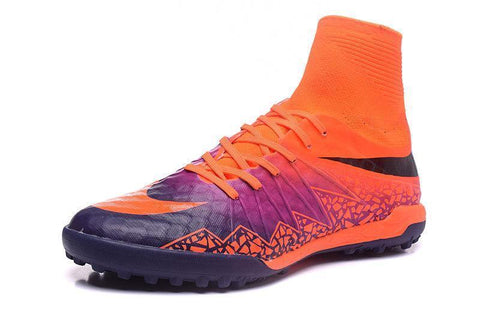 Image of Nike HypervenomX Proximo Turf Soccer Cleats Total Crimson Purple - KicksNatics
