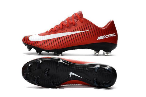 Image of Nike Mercurial Vapor XI FG Soccer Cleats Red White Black - KicksNatics