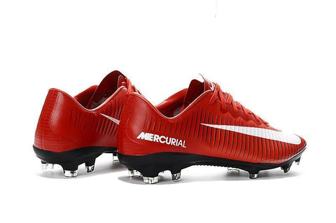 Image of Nike Mercurial Vapor XI FG Soccer Cleats Red White Black - KicksNatics