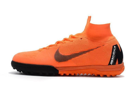 Image of Nike MercurialX Superfly 360 Elite Turf Soccer Cleats Orange Black - KicksNatics