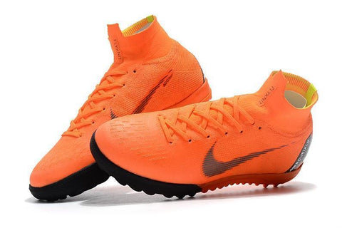 Image of Nike MercurialX Superfly 360 Elite Turf Soccer Cleats Orange Black - KicksNatics