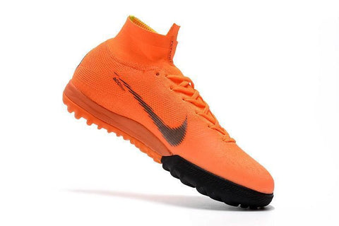 Image of Nike MercurialX Superfly 360 Elite Turf Soccer Cleats Orange Black - KicksNatics